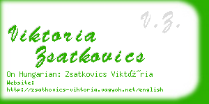 viktoria zsatkovics business card
